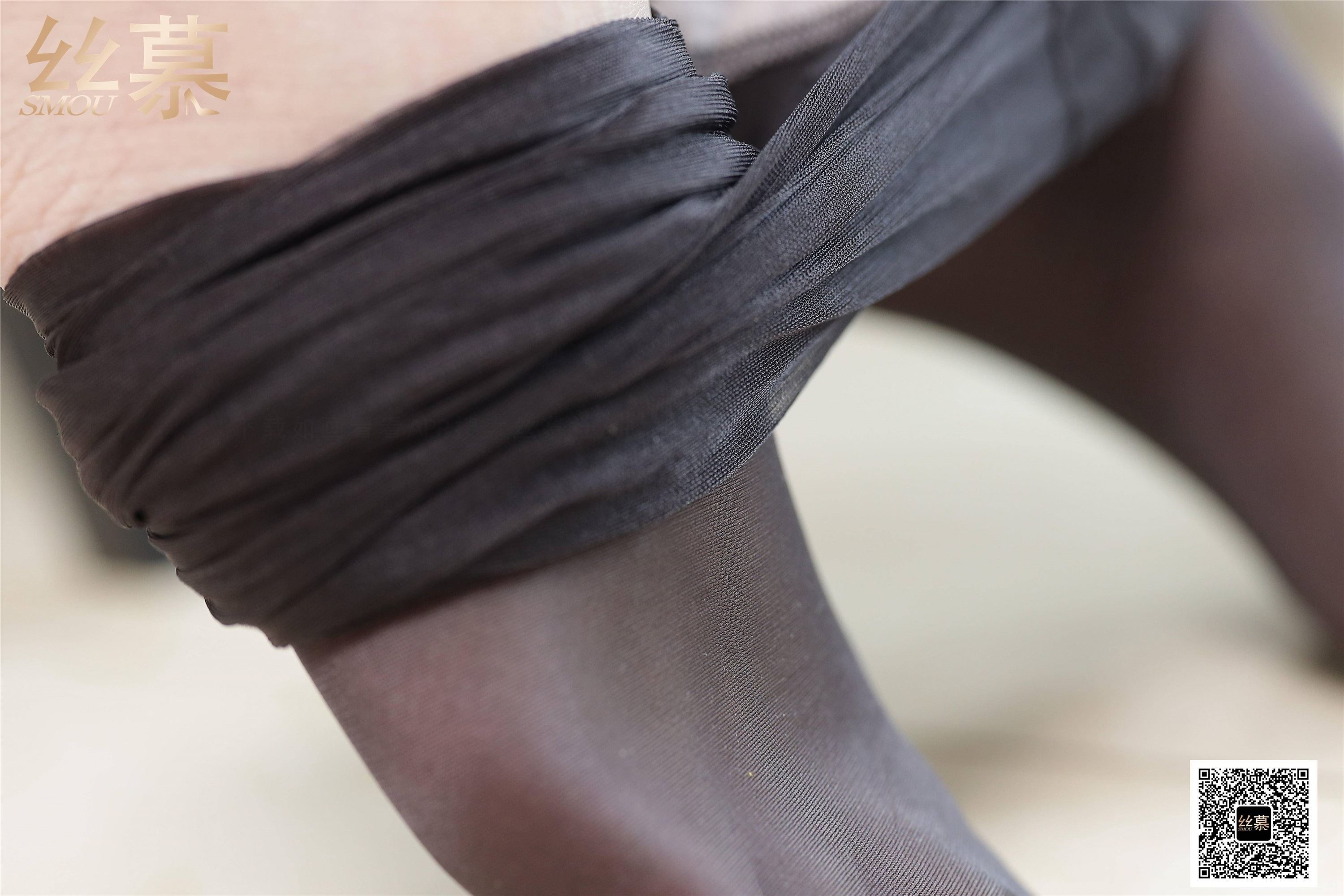 丝慕写真 SM411 天天一元 模特：颖儿《条纹西装裙》